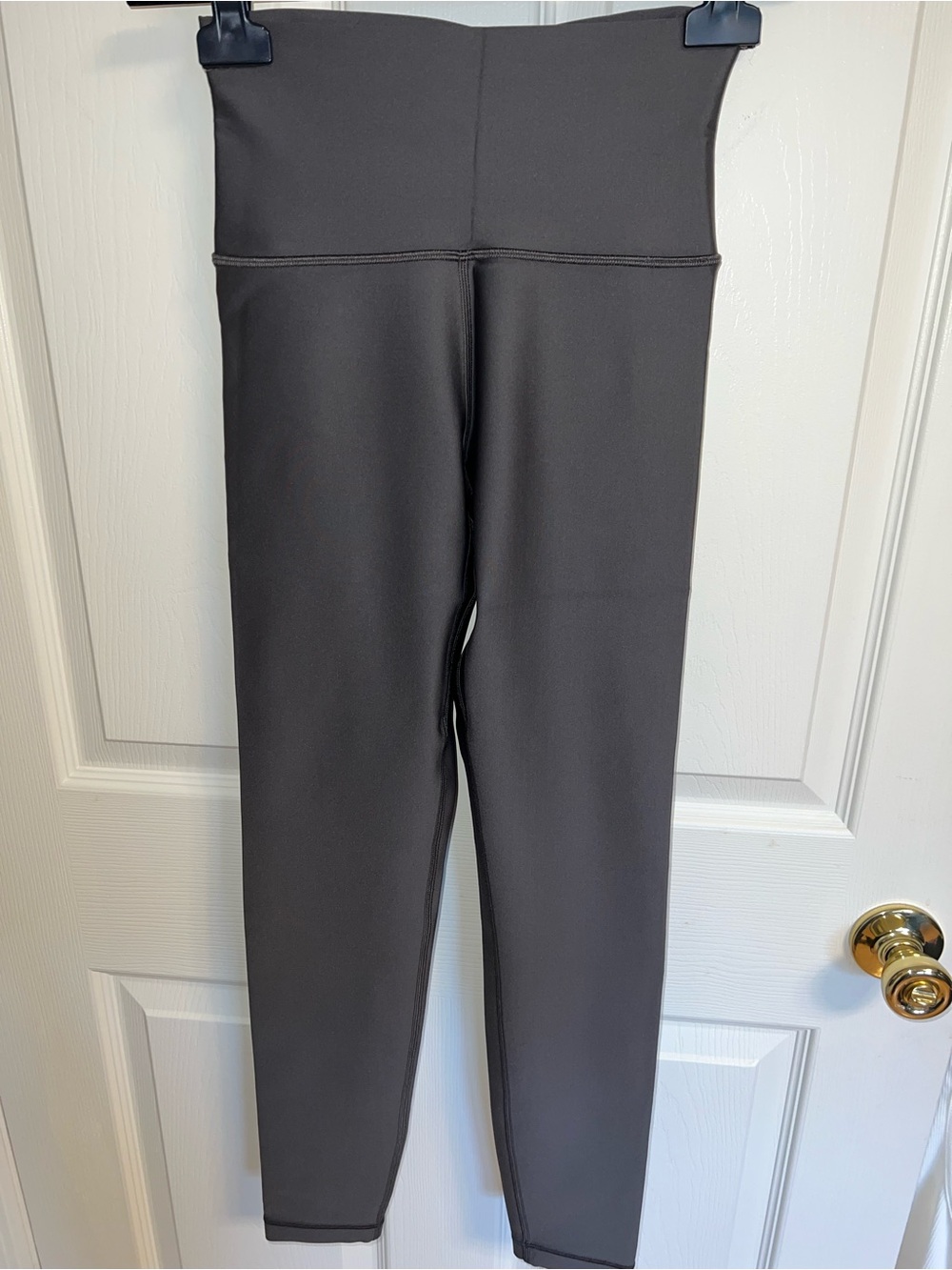 Aritzia High-Waist Charcoal Leggings